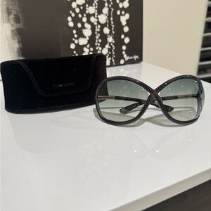 Tom Ford Black Oversized Sunglasses
